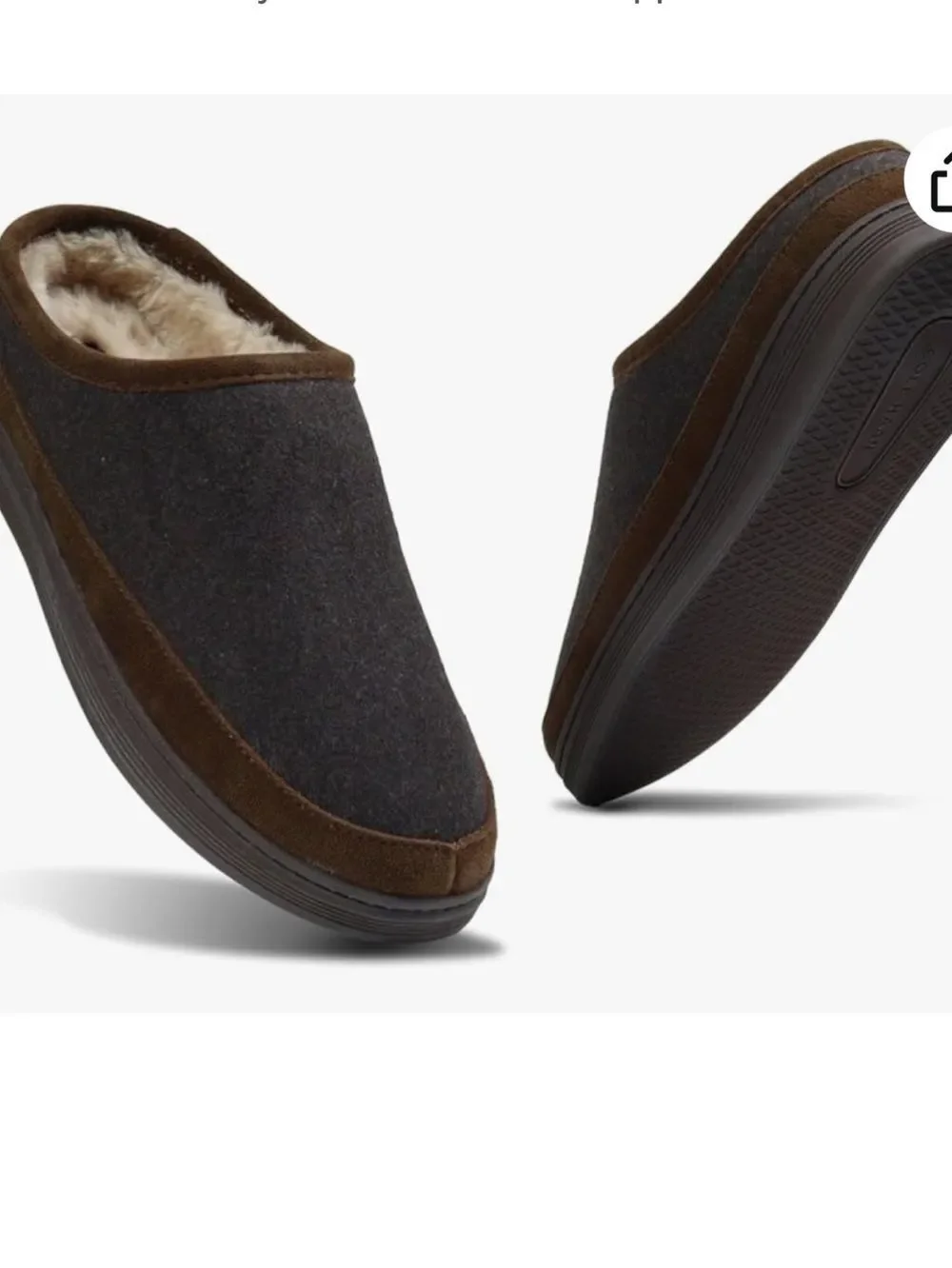 Cole Haan Men’s Indoor-Outdoor Clogs -Soft Slip-On Slippers, Brown, Small,  NWOT